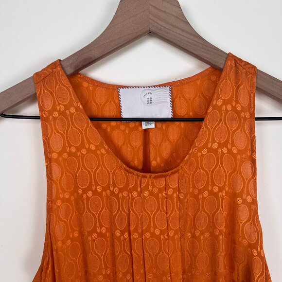 Anthropologie 100% Silk Grand Slam Jacquard Knit Tennis Racket Midi Dress Preppy - Picture 6 of 12